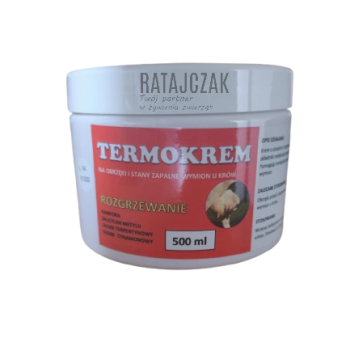TERMOKREM Krem rozgrzewający wymiona stan zapalny obrzęk Comfeed 500ml